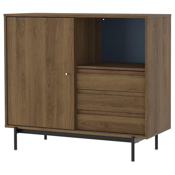 [IKEA/イケア/通販]RADMANSO ロードマンソー キャビネット, ブラウン ウォールナット調, 118x49x103 cm[HH](c)(20597758)｜WEBYセレクション　店