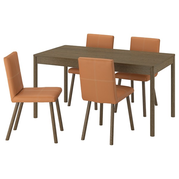 [IKEA/イケア/通販]TONSTAD トンスタード / TONSTAD トンスタード テーブル＆チェア4脚, ブラウンオーク調/ボームスタード ゴールデンブラウン ブラウンオーク調, 150x80 cm[10](a)(59602278)