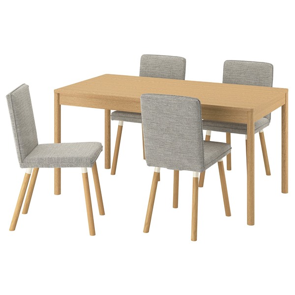 [IKEA/イケア/通販]TONSTAD トンスタード / TONSTAD トンスタード テーブル＆チェア4脚, オーク調/ヴィーアルプベージュ/ブラウン オーク調, 150x80 cm[10](a)(59602221)