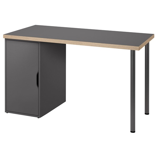 [IKEA/イケア/通販]LAGKAPTEN ラグカプテン / ALEX アレクス デスク, グレー/木目調, 120x60 cm[4](d)(49585364)｜WEBYセレクション　店