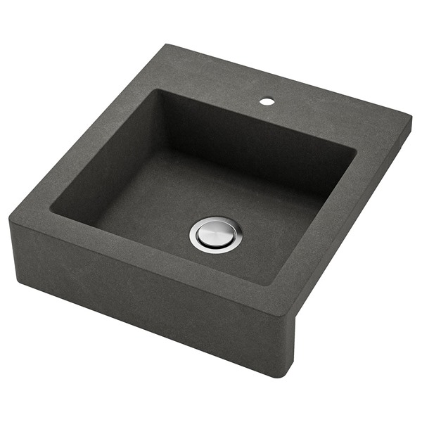 [IKEA/イケア/通販]TALLSJON タルショーン シンクボウル フロント見せタイプ, ダークグレー/ストーン調, 60x67 cm[3](a)(29491352)｜WEBYセレクション　店