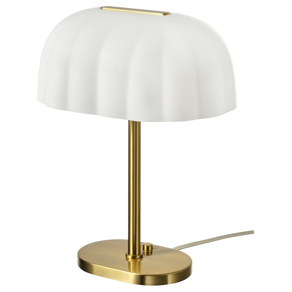[IKEA/イケア/通信販売]AKTERSPRING アクテルスプリング 一覧表照明ランプ, 乳白色白いこと 硝子/真ちゅうメッキ, 39 糎[C](a)(30591652)