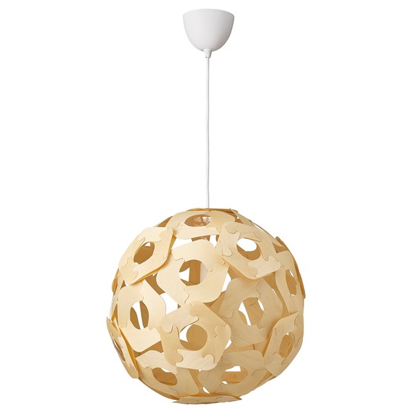 [IKEA/イケア/通販]ODLEBLAD オードレブラド / SUNNEBY スンネビ ペンダントランプ, バーチ材突き板/ホワイト, 48 cm[AC](a)(99620402)｜WEBYセレクション　店