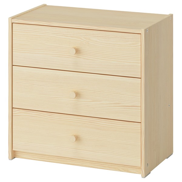 [IKEA/イケア/通販]RAST ラスト チェスト（引き出し×3）, パイン材, 60x59 cm[D](a)(70610154)