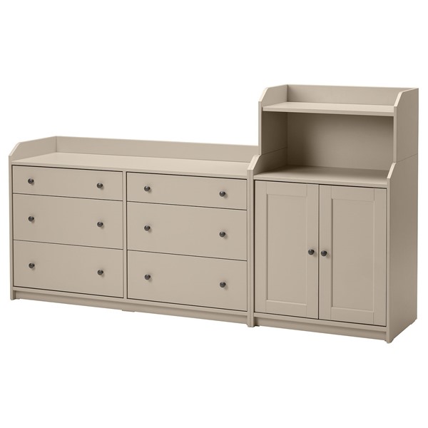 [IKEA/イケア/通信販売]HAUGA ハウガ 納めるズボン下, ベージュ, 208x116 糎[5](a)(59575576)