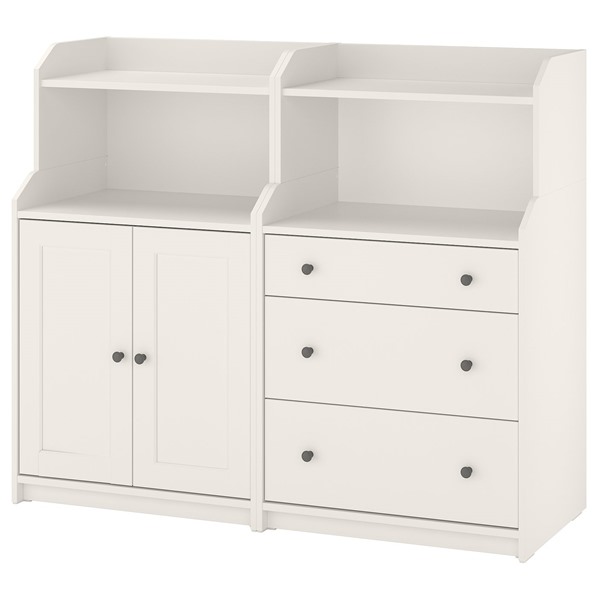 [IKEA/イケア/通販]HAUGA ハウガ 収納コンビネーション, ホワイト, 139x46x116 cm[4](a)(09612072)｜WEBYセレクション　店