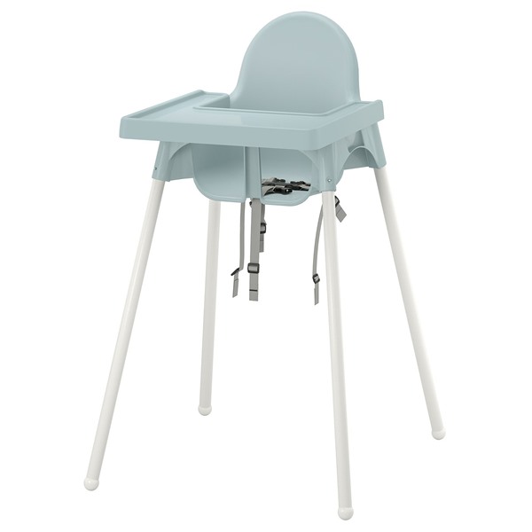 [IKEA/イケア/通信販売]ANTILOP アンティロープ 御機嫌女性議長 御盆付き添い人, 薄墨色青色/白いこと[3](c)(29597891)