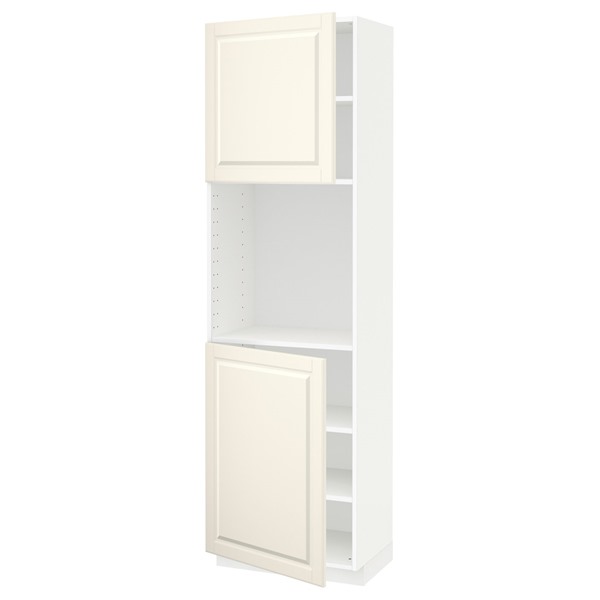[IKEA/イケア/通信販売]METOD メトード ご機嫌押し入れ 棚板/扉2枚付き添い人, 白いこと/ボードビーン 象牙色, 60x41x200 珊[7](a)(09447925)