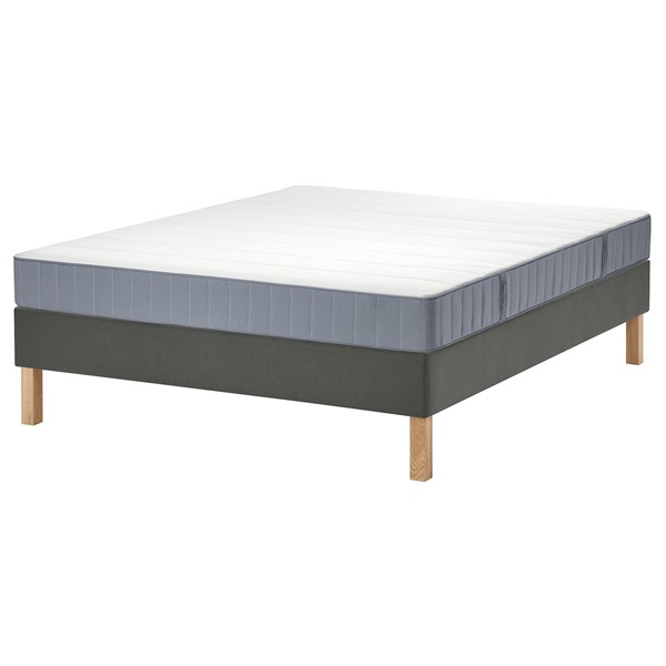[IKEA/イケア/通信販売]LYNGOR リン行き先 すのこ寝台 マットレス付き添い人, ヴェステロイ ふつう/点火装置青碧 暗然たる薄墨色, 160x200 珊[5](a)(89609061)