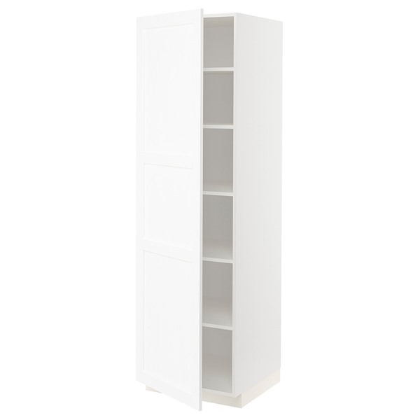 [IKEA/イケア/通信販売]METOD メトード 御機嫌押し入れ 棚板付き添い人, 白いこと エンコーピング/白いこと 肌理調, 60x60x200 糎[6](a)(39474050)