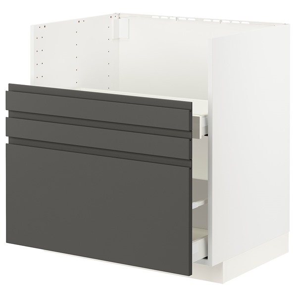 [IKEA/イケア/通信販売]METOD メトード / MAXIMERA マキシメーラ 軍事基地押し込み TALLSJON/タルショーン シンク用, 白いこと/ヴォックストルプ 靉靆たる薄墨色, 80x60 糎[7](a)(99618593)