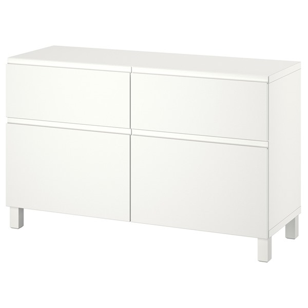 [IKEA/イケア/通販]BESTA ベストー 収納コンビネーション 扉/引き出し付き, ホワイト/ヴェステルヴィ/ストゥッバ ホワイト, 120x42x74 cm[16](a)(19597226)