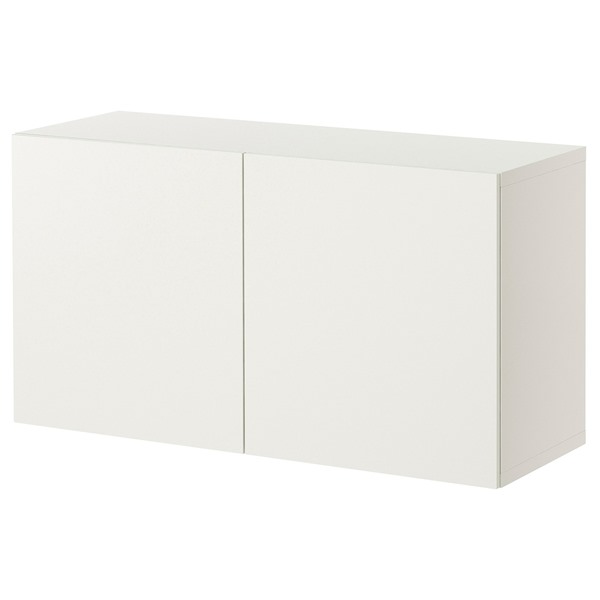 [IKEA/イケア/通販]BESTA ベストー 壁取り付け式キャビネットコンビネーション, ホワイト/ラップヴィーケン ホワイト, 120x42x64 cm[9](a)(49442006)
