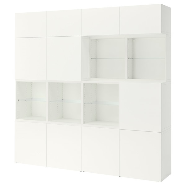 [IKEA/イケア/通信販売]BESTA ベストー 納めるズボン下 扉付, 白いこと/ラップヴィーケン 白いこと, 240x42x231 糎[43](a)(09612454)