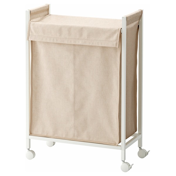 [IKEA/イケア/通信販売]ENHET エーンヘート ランドリー御徒面子 キャスター付き添い人, 白いこと, 80 l[D](a)(00618728)