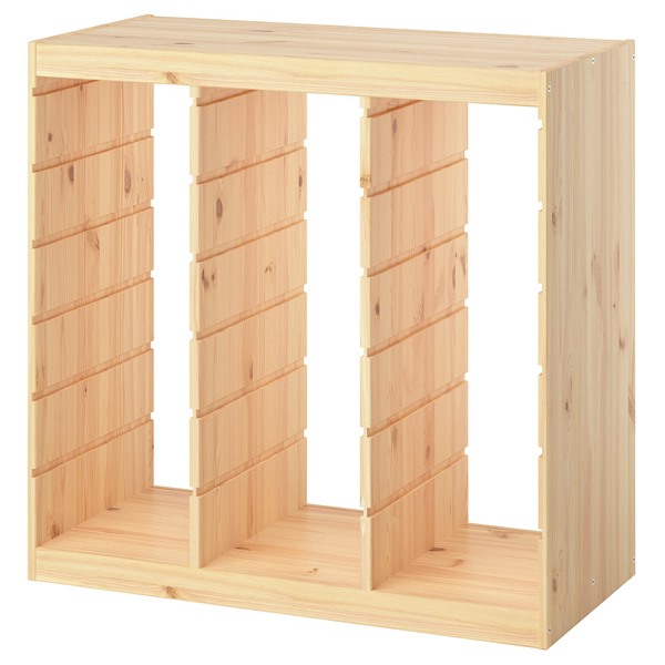 [IKEA/イケア/通販]TROFAST トロファスト フレーム, ライトホワイトステインパイン/ルームディバイダ―, 93x44x91 cm[E](a)(50615384)