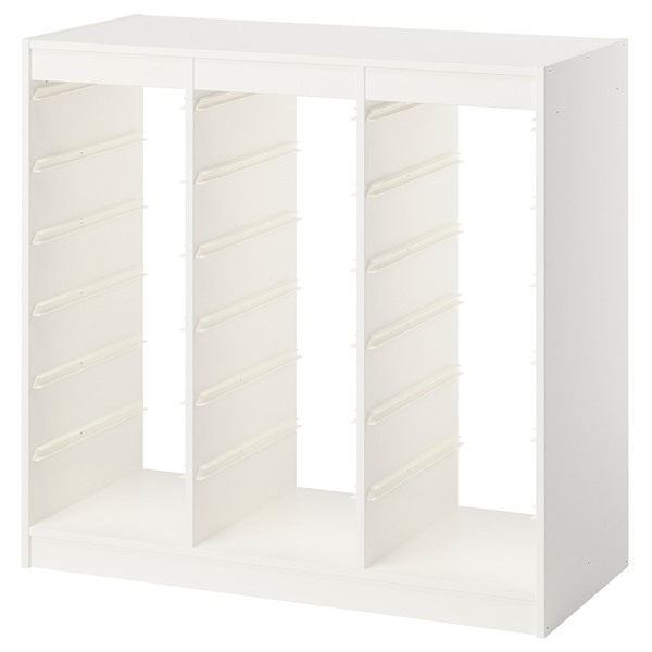 [IKEA/イケア/通販]TROFAST トロファスト フレーム, ホワイト/ルームディバイダ―, 99x44x95 cm[EE](a)(90615396)