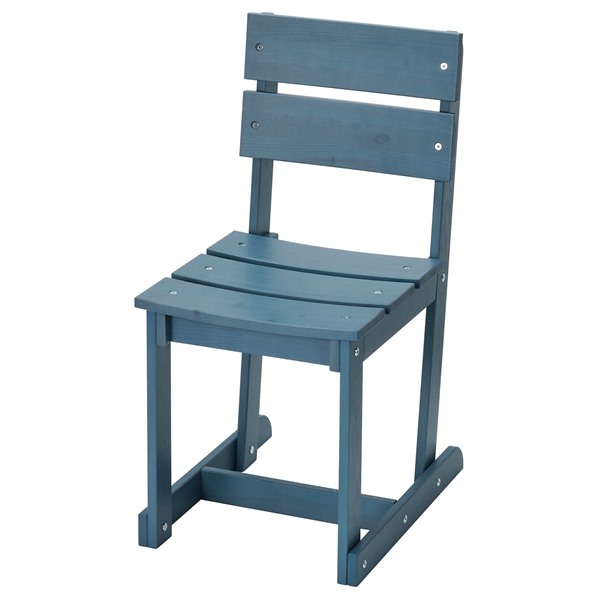 [IKEA/イケア/通販]OMMJANGE オッミェンゲ チェア, ステイン仕上げ/ブルー[F](a)(30594679)