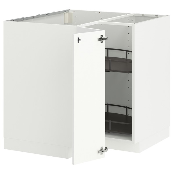 [IKEA/イケア/通信販売]METOD メトード 隅っこ軍事基地押し入れ 回転させる式納める付き添い人, 白いこと/リンガフルト 白いこと, 88x88x80 珊[4](a)(79584711)