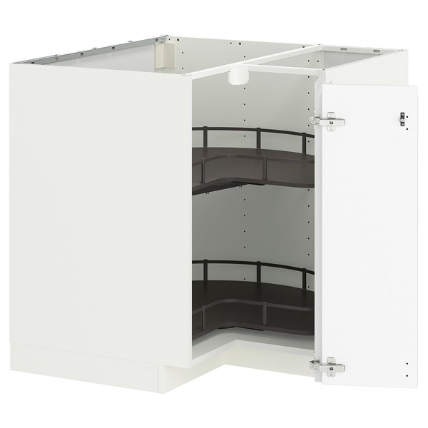 [IKEA/イケア/通信販売]METOD メトード 端っこ軍事基地押し込み 回転させる式納める付き添い人, 白いこと/ヴォックストルプ つや消し白いこと, 88x88x80 糎[4](a)(89584720)