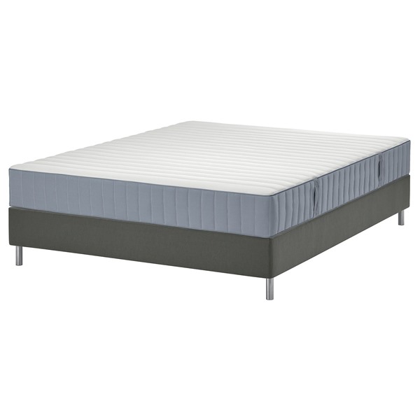 [IKEA/イケア/通信販売]LYNGOR リン決勝点 すのこ臥榻 マットレス付き添い人, ヴァレヴォーグ ふつう/ともし火青碧 靉靆たる薄墨色, 160x200 糎[5](a)(99610931)