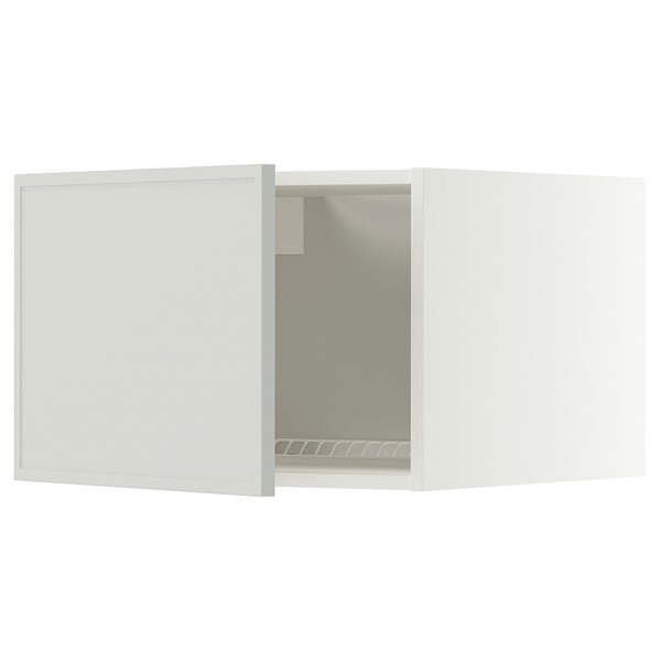 [IKEA/イケア/通販]METOD メトード トップキャビネット 冷蔵庫/冷凍庫用, ホワイト/アスプウッデン ライトグレー, 60x60x40 cm[3](a)(89604737)