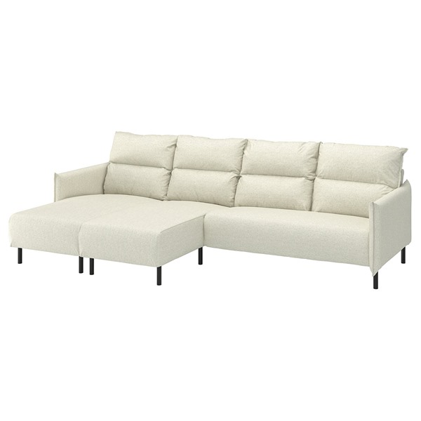 [IKEA/イケア/通販]MANNARP マッナルプ 4人掛けソファ 寝椅子付き, グンナレド ベージュ[12](a)(89604087)