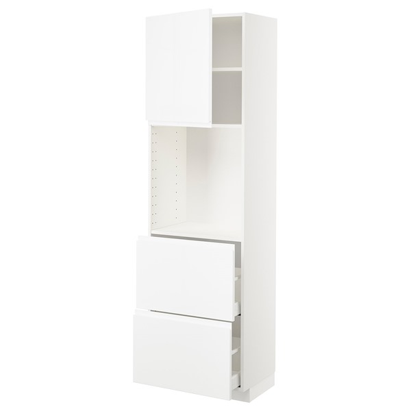 [IKEA/イケア/通信販売]METOD メトード / MAXIMERA マキシメーラ 御機嫌押し込み 棚板/抽き出し2個付き添い人, 白いこと/ヴォックストルプ 御機嫌グロス/白いこと, 60x41x200 糎[8](a)(39453811)