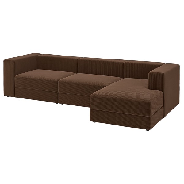 [IKEA/イケア/通販]JATTEBO イェッテボ 4人掛けモジュールソファ 寝椅子付き, 右/サムサーラ ダークブラウン[13](a)(99617659)｜WEBYセレクション　店