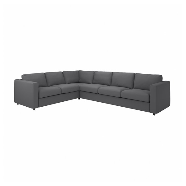 [IKEA/イケア/通信販売]VIMLE ヴィムレ 隅っこ長いす、5人掛け, ハーラルプ 薄墨色[10](a)(89399666)