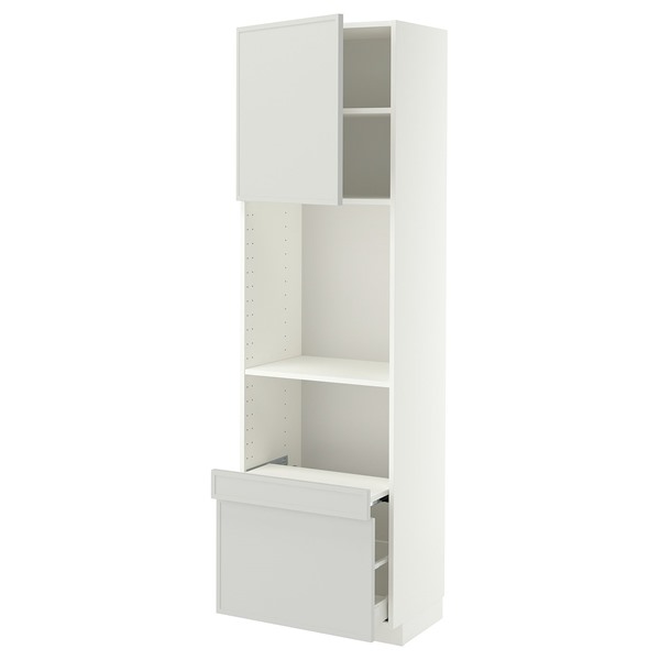 [IKEA/イケア/通信販売]METOD メトード / MAXIMERA マキシメーラ ご機嫌押し入れ 抽き出し式シェルフ/抽き出し/扉付き添い人, 白いこと/アスプウッデン 点火装置薄墨色, 60x41x200 珊[8](a)(59604753)