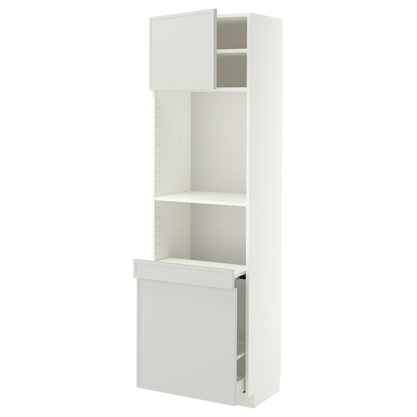 [IKEA/イケア/通信販売]METOD メトード / MAXIMERA マキシメーラ ご機嫌押し入れ 抽き出し式納める/扉1枚付き添い人, 白いこと/アスプウッデン 点火装置薄墨色, 60x41x200 珊[9](a)(99604384)