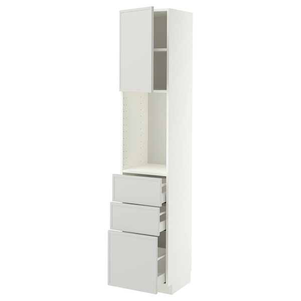 [IKEA/イケア/通信販売]METOD メトード / MAXIMERA マキシメーラ ご機嫌押し入れ 棚板/抽き出し3個付き添い人, 白いこと/アスプウッデン 点火装置薄墨色, 40x41x200 珊[10](a)(09604109)