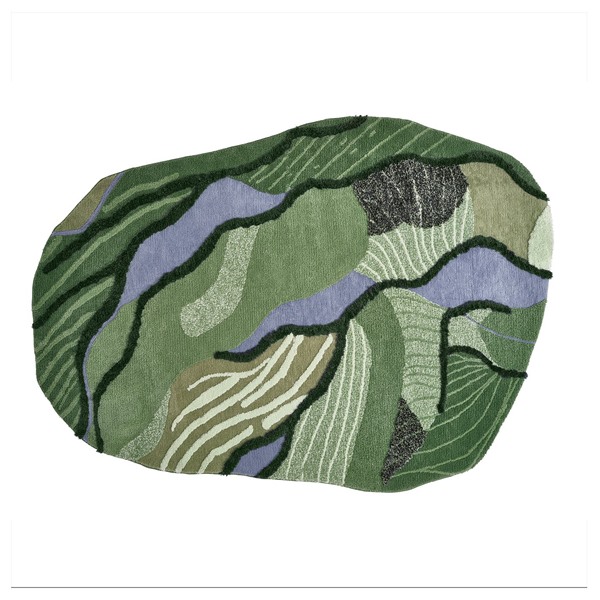 [IKEA/イケア/通信販売]GREJSIMOJS グレイシモイス 引っ敷き パイル長, 緑であること, 153x215 糎[H](80602002)