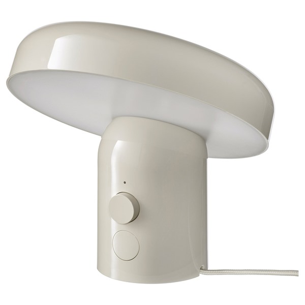[IKEA/イケア/通信販売]BLOMPRAKT ブロムプラクト Bluetooth金棒引き照明ランプ, ベージュ[B](10604957)