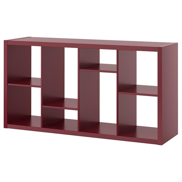 [IKEA/イケア/通信販売]KALLAX カラックス シェルフユニット, 赤銅色赤いこと, 147x39x77 糎[I](10604151)