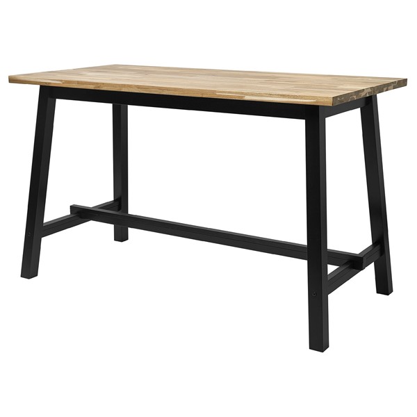 [IKEA/イケア/通信販売]SKOGSTA スコグスタ 早見表, カウンタの高さ アカシア材/黒いこと, 150x74 糎[II](70620681)