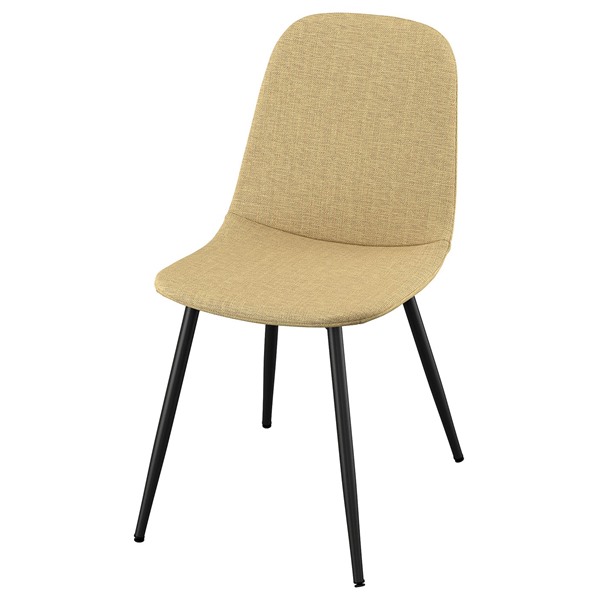 [IKEA/イケア/通販]NORDMANSSKAR ノルドマンスシェール チェア, ブラック/リータフォルス イエローベージュ[AB](29618431)｜WEBYセレクション　店