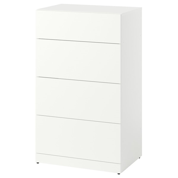 [IKEA/イケア/通信販売]LASTARE ラスタレ 用だんす（抽き出し×4）, 白いこと, 60x42x100 糎[GG](40602674)