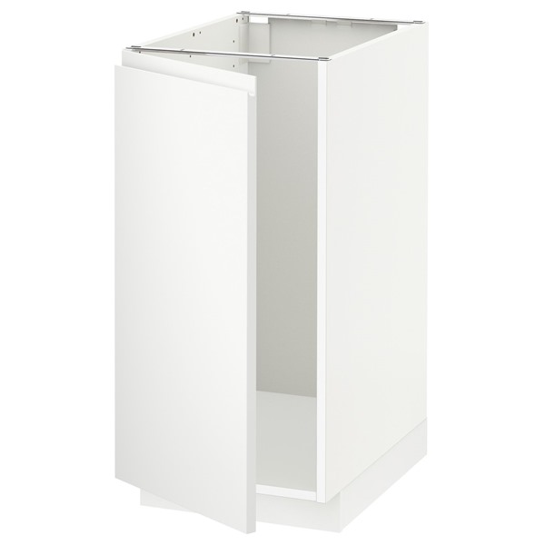 [IKEA/イケア/通販]METOD メトード ベースキャビネット シンク用/ゴミ分別, ホワイト/ヴォックストルプ マットホワイト, 40x60x80 cm[3](39450172)