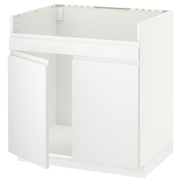 [IKEA/イケア/通信販売]METOD メトード 軍事基地押し入れ HAVSEN/ハーヴセン ダブルボウルシンク用, 白いこと/ヴォックストルプ 引っ敷き白いこと, 80x60x80 珊[7](99450678)