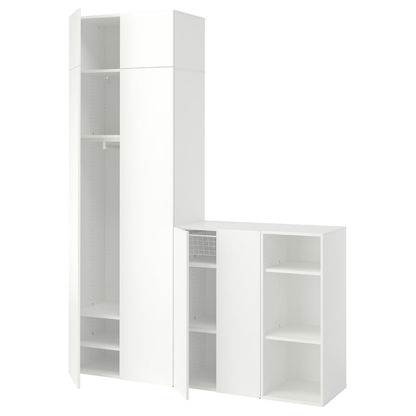 [IKEA/イケア/通信販売]LASTARE ラスタレ ワードローブコンビネーション, 白いこと, 180x42x236 糎[14](19603326)
