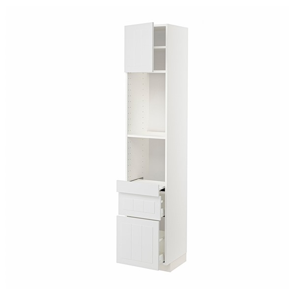 [IKEA/イケア/通信販売]METOD メトード / MAXIMERA マキシメーラ ご機嫌押し入れ 抽き出し式シェルフ/抽き出し2個/扉付き添い人, 白いこと/ステーンスンド 白いこと, 40x41x200 珊[10](89451777)