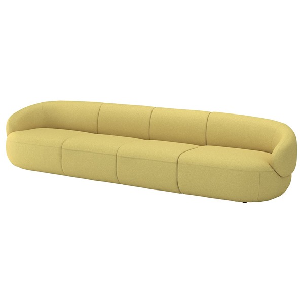 [IKEA/イケア/通販]LILLESATER リレセーテル 5人掛けソファ, グンナレド ブライトグリーンイエロー[6](79614280)