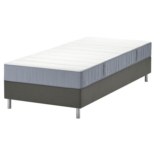 [IKEA/イケア/通信販売]LYNGOR リン決勝点 すのこ臥榻 マットレス付き添い人, ヴェステロイ かため/ともし火青碧 靉靆たる薄墨色, 90x200 糎[4](59608591)