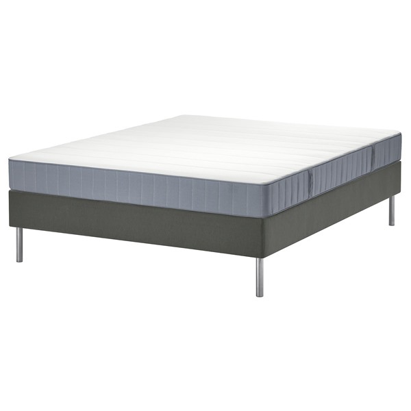 [IKEA/イケア/通信販売]LYNGOR リン決勝点 すのこ臥榻 マットレス付き添い人, ヴェステロイ かため/ともし火青碧 靉靆たる薄墨色, 120x200 糎[5](49608577)