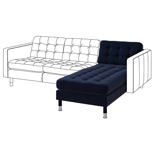 [IKEA/イケア/通販]LANDSKRONA ランズクローナ 追加用寝椅子, ジューパルプ ダークブルー/メタル[LA](79415799)｜WEBYセレクション　店