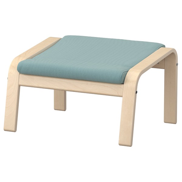 [IKEA/イケア/通販]POANG ポエング オットマン, バーチ材突き板/ケーリンゲ グレーブルー[DD](39625638)｜WEBYセレクション　店