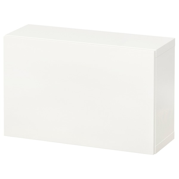 [IKEA/イケア/通販]BESTA ベストー 壁取り付け式キャビネットコンビネーション, ホワイト/ラップヴィーケン ホワイト, 60x22x38 cm[4](09441259)｜WEBYセレクション　店
