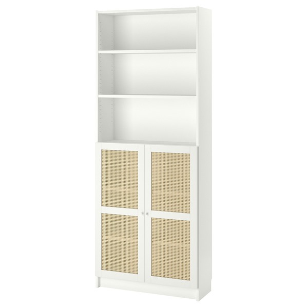 [IKEA/イケア/通販]BILLY ビリー / HOGADAL ホーガダール 本棚 扉付き, ホワイト, 80x30x202 cm[3](39582766)｜WEBYセレクション　店